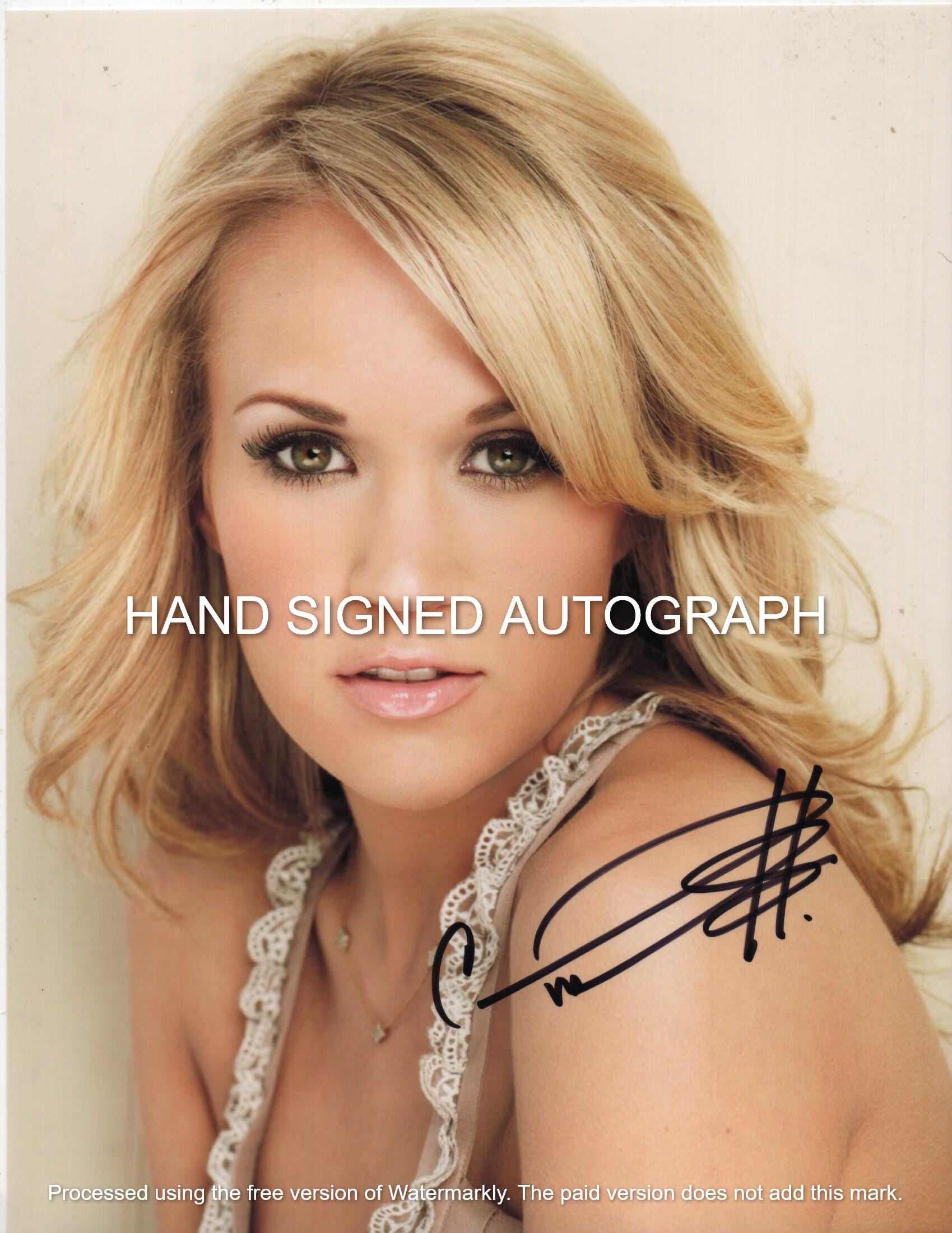 Carrie Underwood Autographed - Etsy