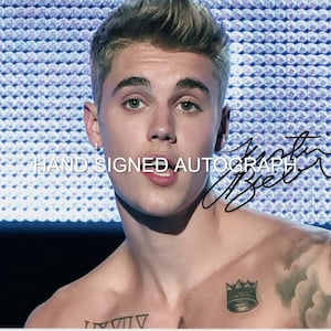Justin Bieber Autographed - Etsy