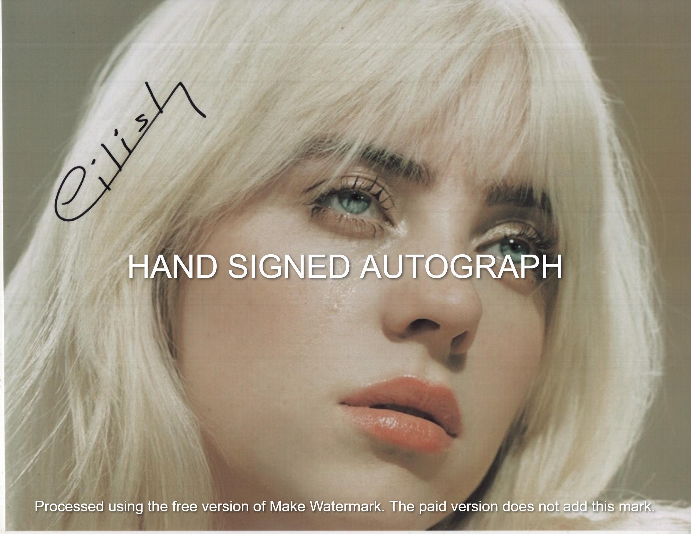 Billie eilish autograph - Etsy 日本