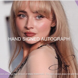 Sabrina Carpenter Autograph - Etsy