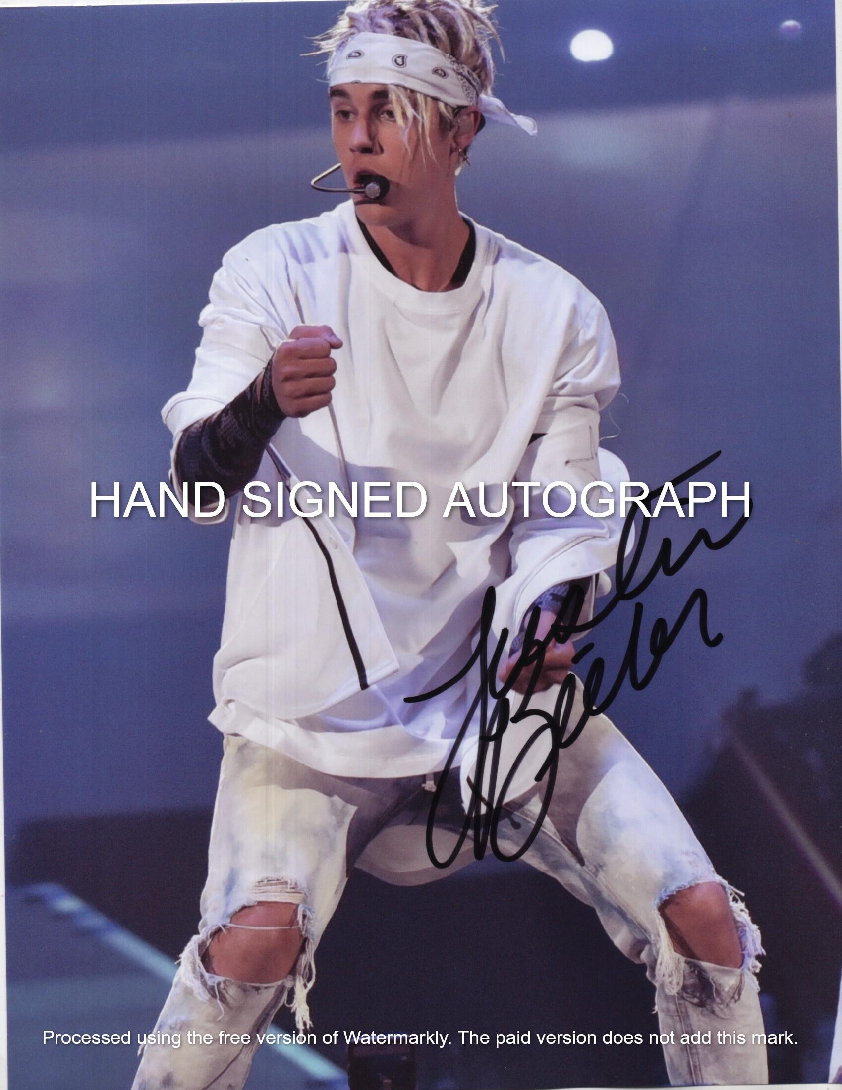 Justin bieber signed - Etsy 日本