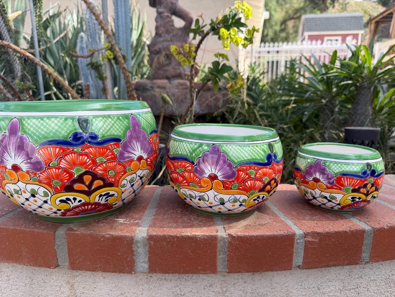 Talavera Planter Pot - Etsy