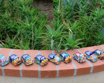 Talavera mini car planter