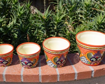 Talavera Planter Pot/Mexican Pottery
