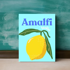 Amalfi Lemon Print: Italian Kitchen Wall Art (Digital Download)