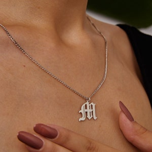 Personalized Initial Necklace, Custom Initial Jewelry, Dainty Monogram Necklace, Gift for Mother, Gifts for Girlfriend