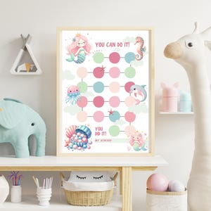 Mermaid Reward Chart: Kids Goal Tracker (Printable PDF)
