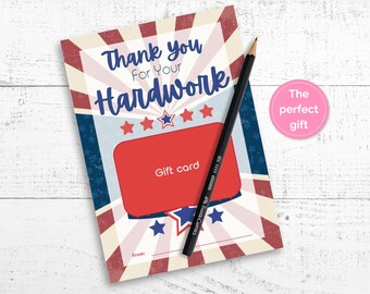 Labor Day Thank You Gift Card Holder (Printable PDF)