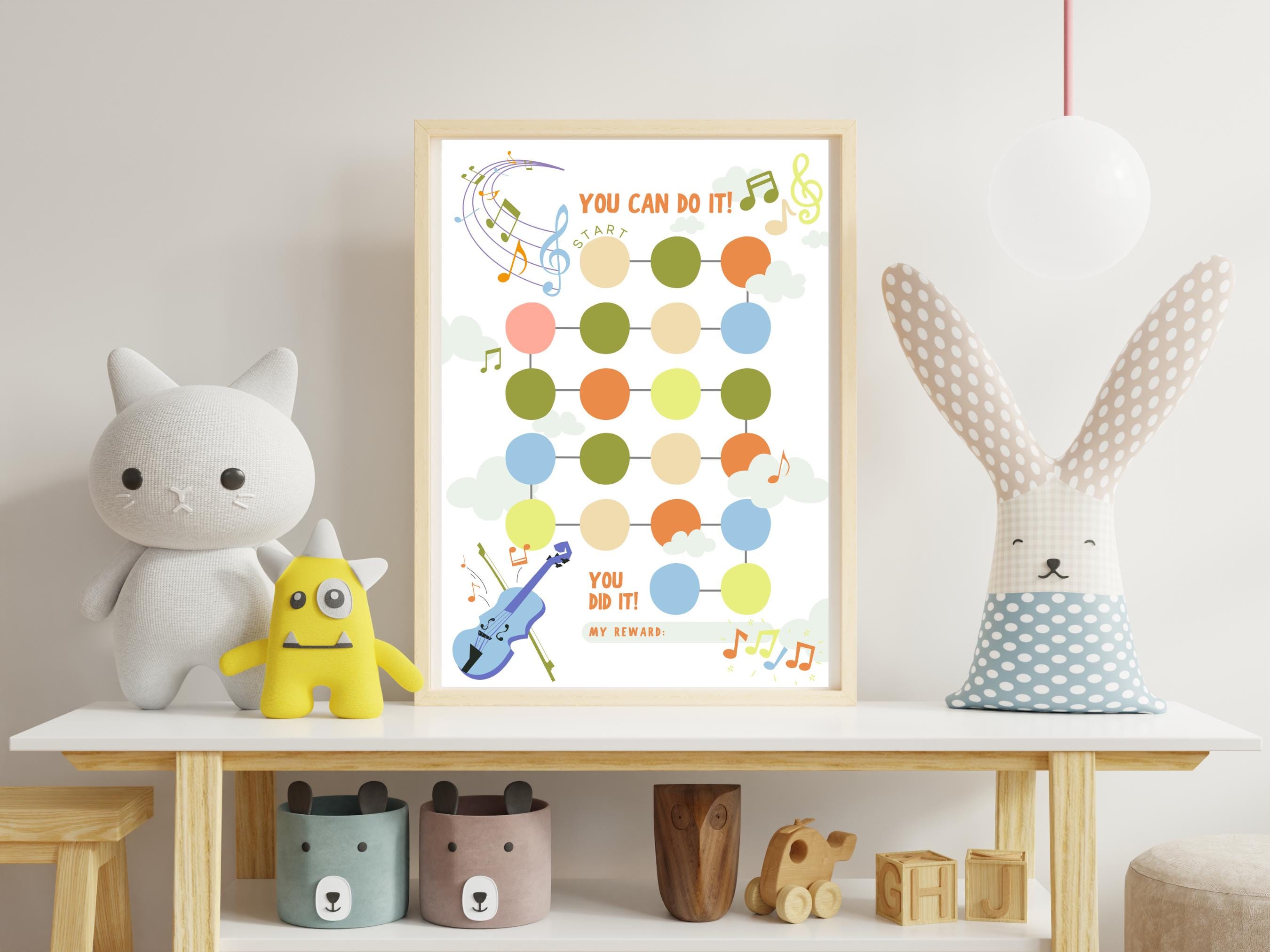 Printable Violin Reward Chart: Kids Music Practice Tracker (PDF) - Etsy