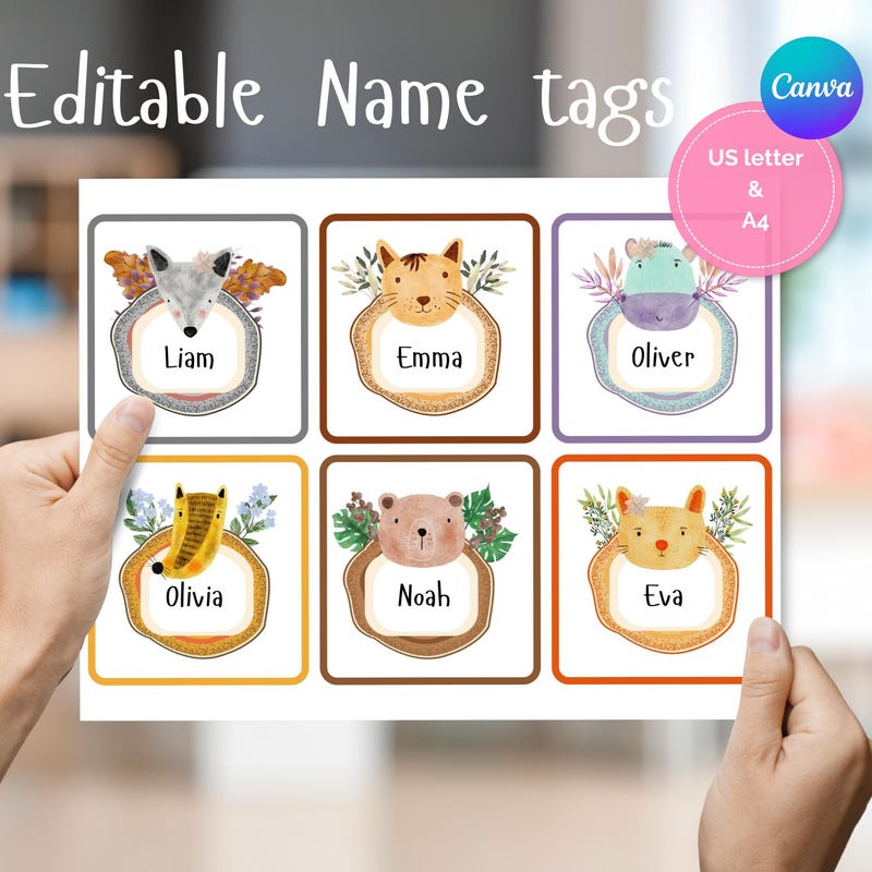 Cubby Name Tags - Etsy