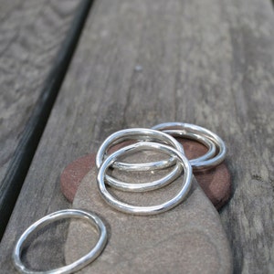 Hammered Stackable Rings image 3