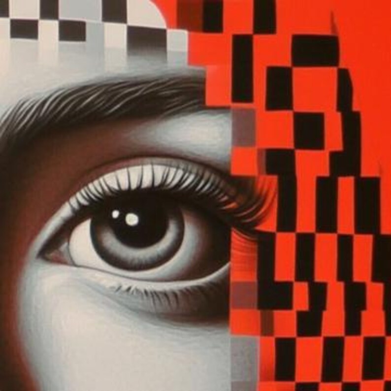 Optical Illusion (Brain Spin) Framed 30x40cm Print