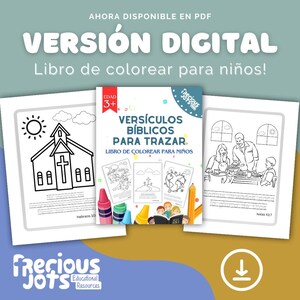 47 Páginas Versiculos Bíblicos Para Trazar | Libro de colorear para niños