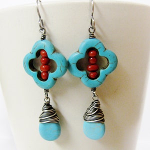 Barrett Magnesite Teardrop Earrings