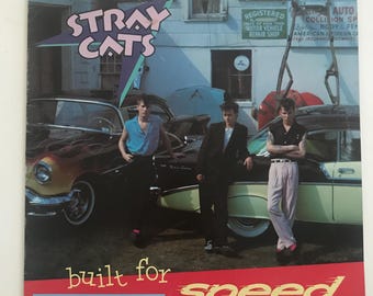 Original 1982 Stray Cats - Built for Speed LP - Etsy