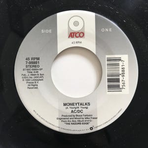 Acdc Money Talks - Etsy