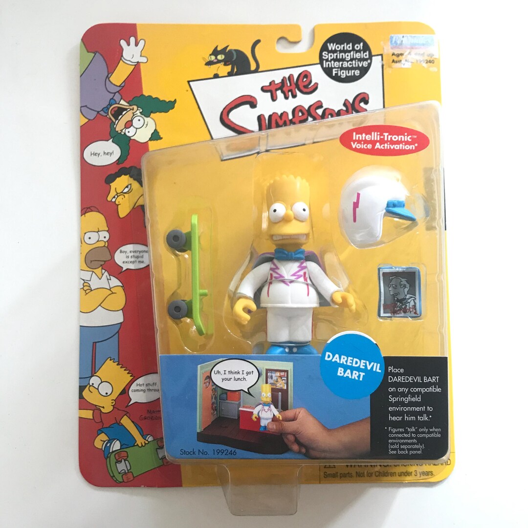 Vintage Playmates Daredevil Bart Figure the Simpsons Series 8