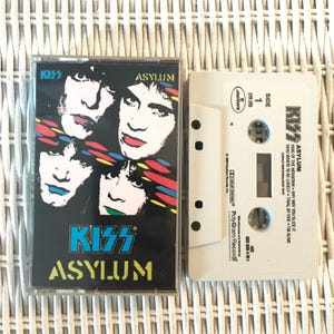 KISS - Asylum Cassette Tape 1985 PolyGram 80s Glam Metal Retro Gift