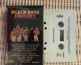 Vintage Beach Boys - Concert Cassette 60s Surf Rock Pop Monster Mash