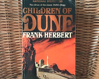 Children of Dune Paperback Frank Herbert 1977 70s Dune Trilogy Retro Sci-fi