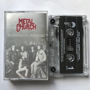Metal Church - Blessing in Disguise Cassette Tape 1989 80s Thrash Hard Rock Hair Metal