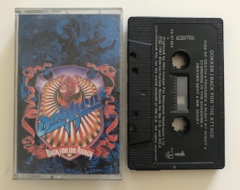 Dokken - Back for the Attack Cassette Tape 1987 Elektra 80s Hair Metal Rock