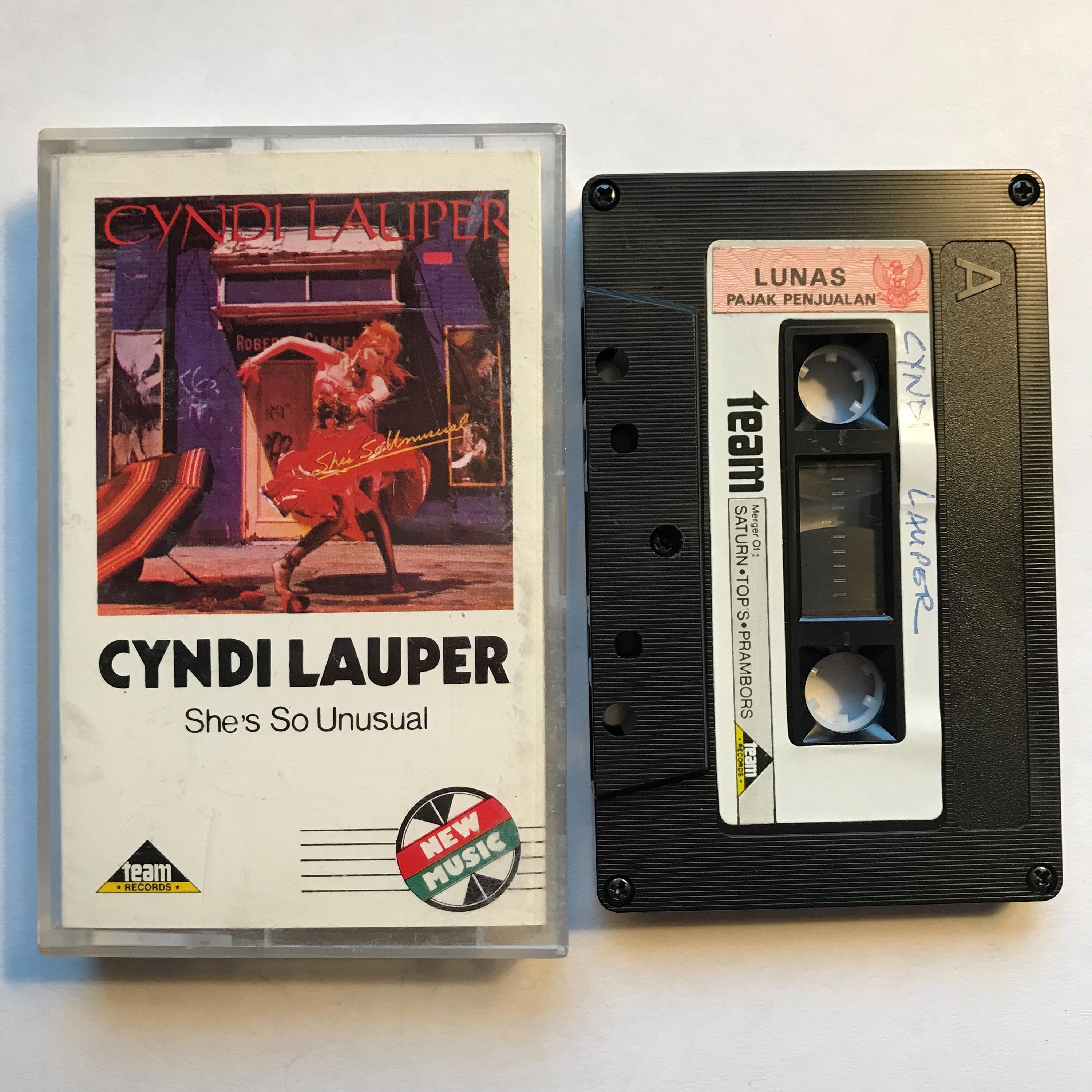 Vintage Cyndi Lauper - She's so Unusual Cassette Tape Retro 80s