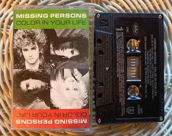 Missing Persons - Color in Your Life Cassette Tape Nostalgic 80s Synth Pop Hair Rock