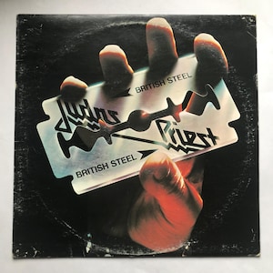Judas Priest - British Steel LP 1980 Columbia Canada 80s Heavy Metal Gift