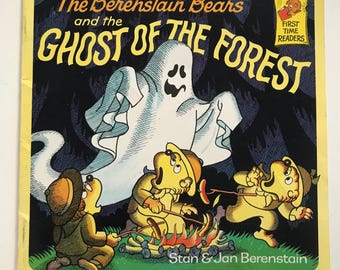 Livre vintage Les oursons de Berenstain et le fantôme de la forêt Lecture pour enfants des années 80 Halloween