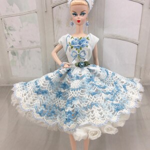 Blue and White Barbie Dress - Etsy