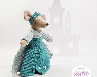 Maileg mice princess dresses | Ice princess dress for Maileg mice | Handcrafted Maileg mouse princess dress | Dollhouse mouse clothes