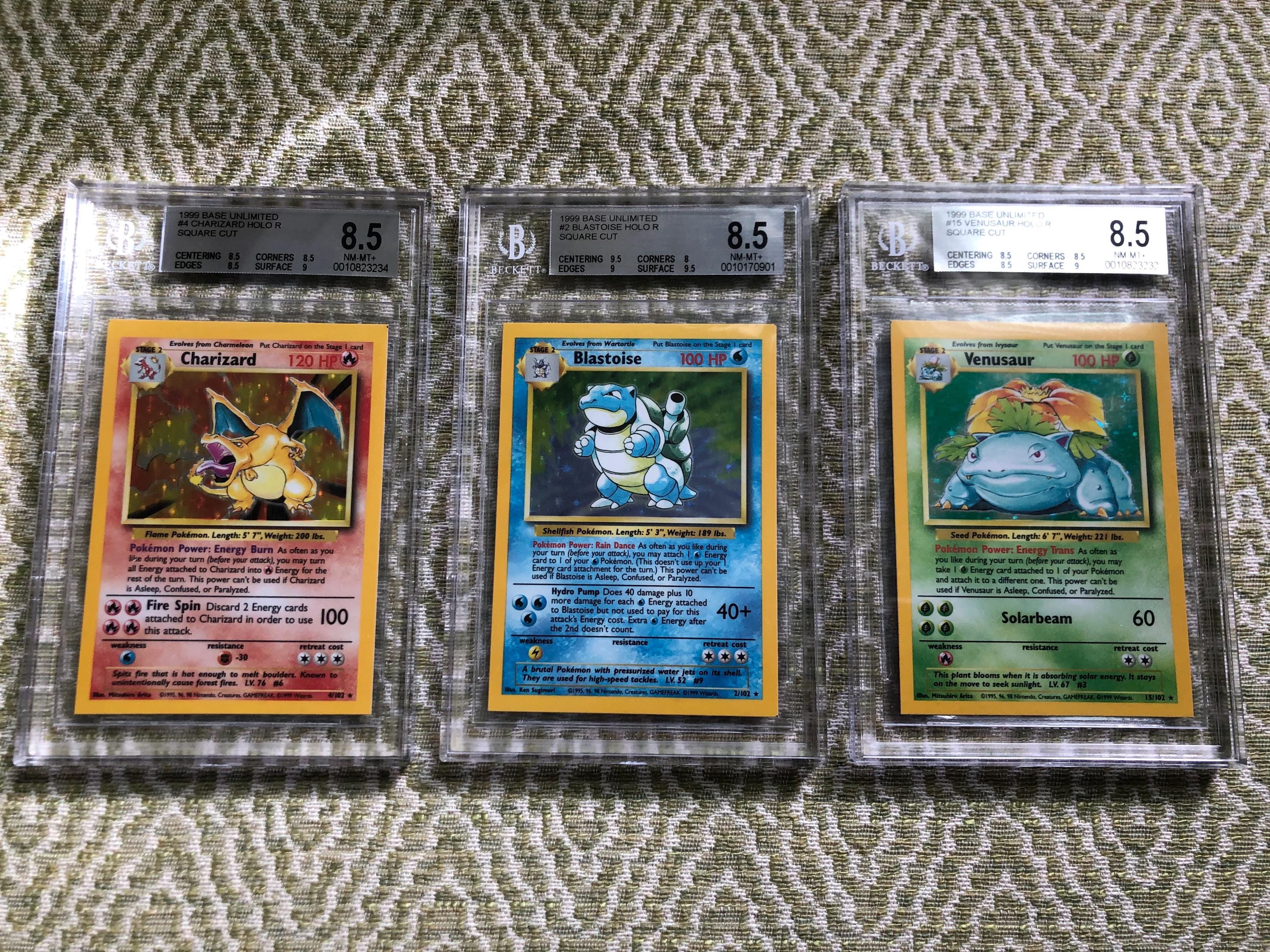 Pokemon Card Venusaur ex Charizard ex Blastoise ex set SAR
