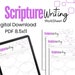 Scripture Writing Printable, Bible Study Printable, Bible Lesson ...
