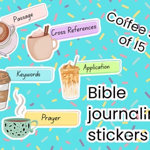 bible study stickers, Bible journaling stickers, Bible stickers, Bible journaling, prayer journaling, scripture writing, Bible sticker set