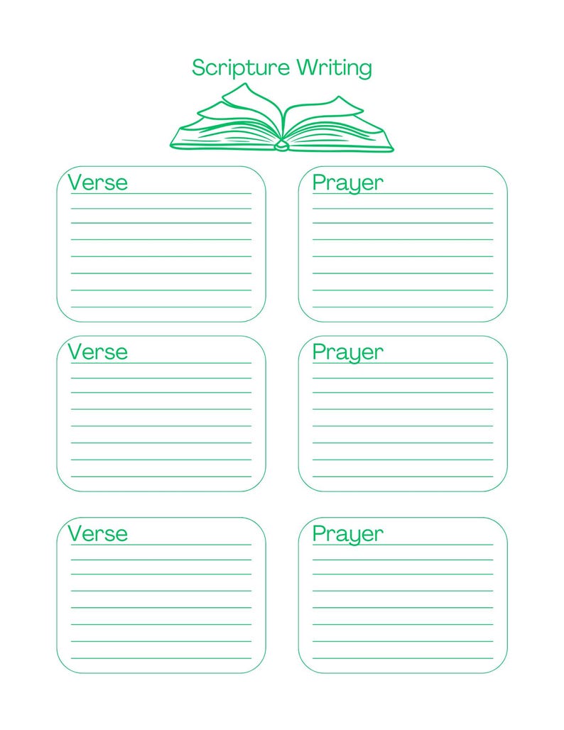 Scripture Writing Printable