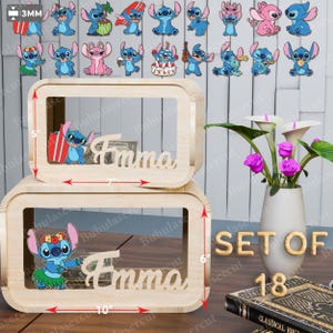 Cartoon Money Box Svg, Movie Character Money Box SVG Set of 18, Cute Cartoon Shadow Box Insert Bundle for Personalized Kids Bank Decor/ B172