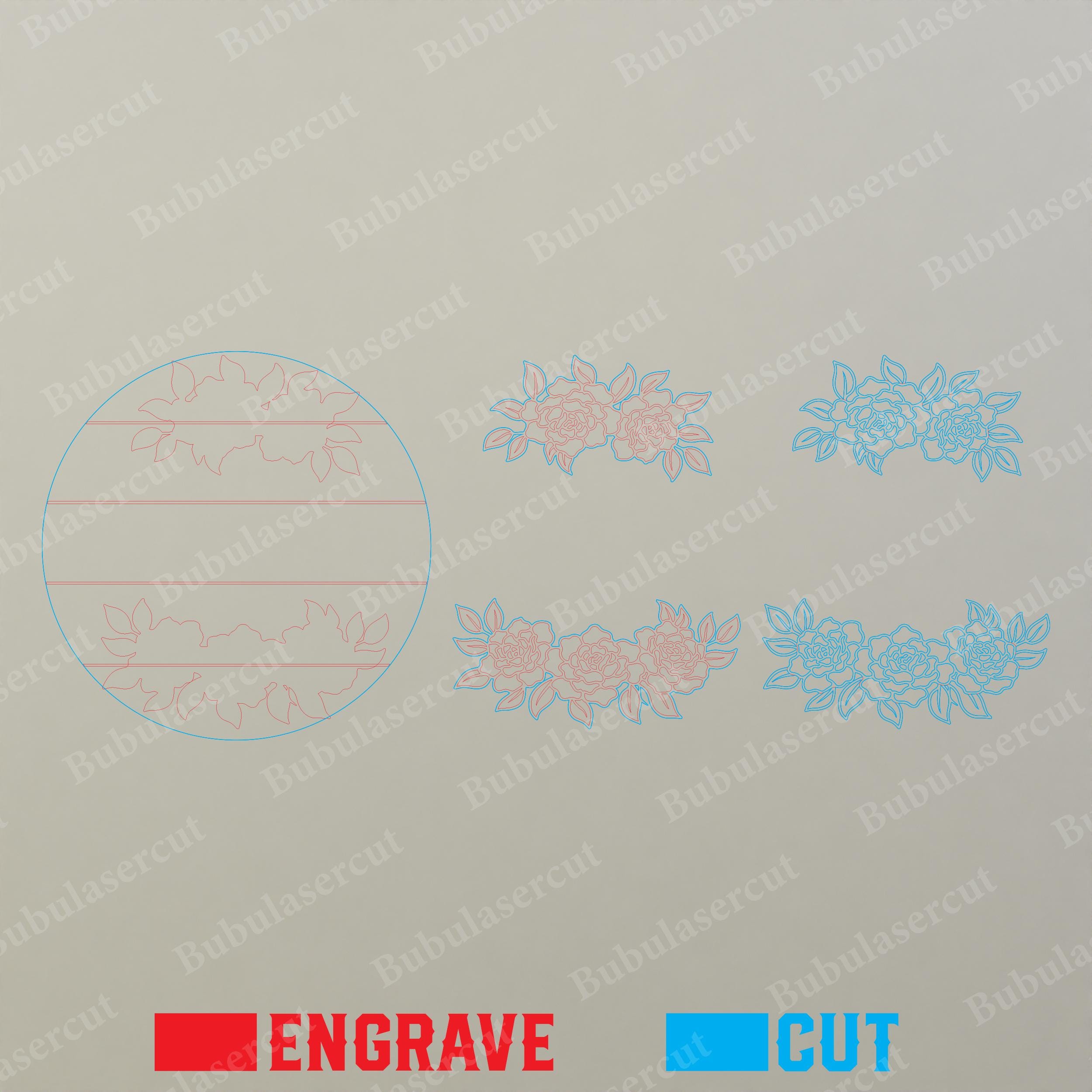 Floral Nursery Name Sign Svg Bundle 5 Designs, Sunflower and Daisy ...