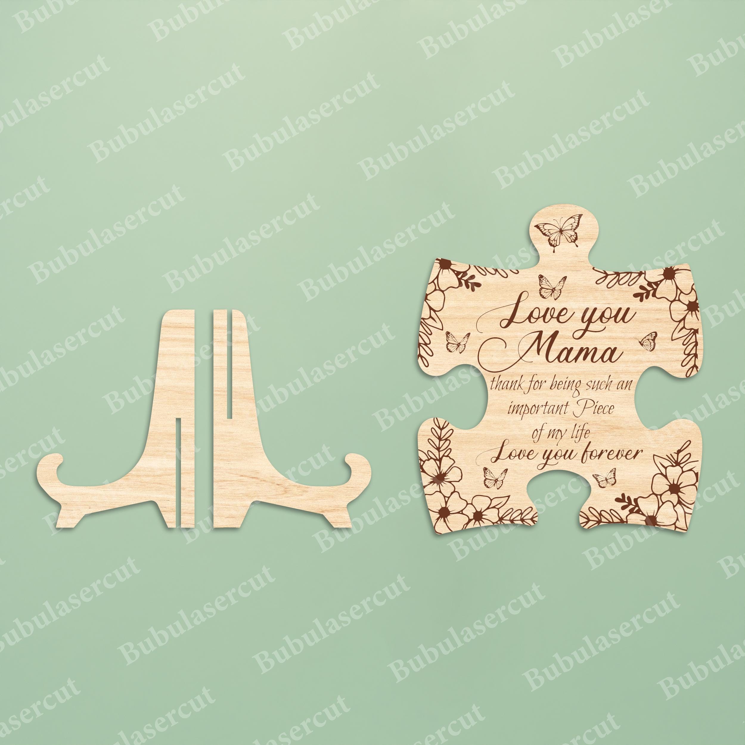 Mothers Day Puzzle Sign SVG Bundle, Mom Grandma Nana Family Puzzle ...