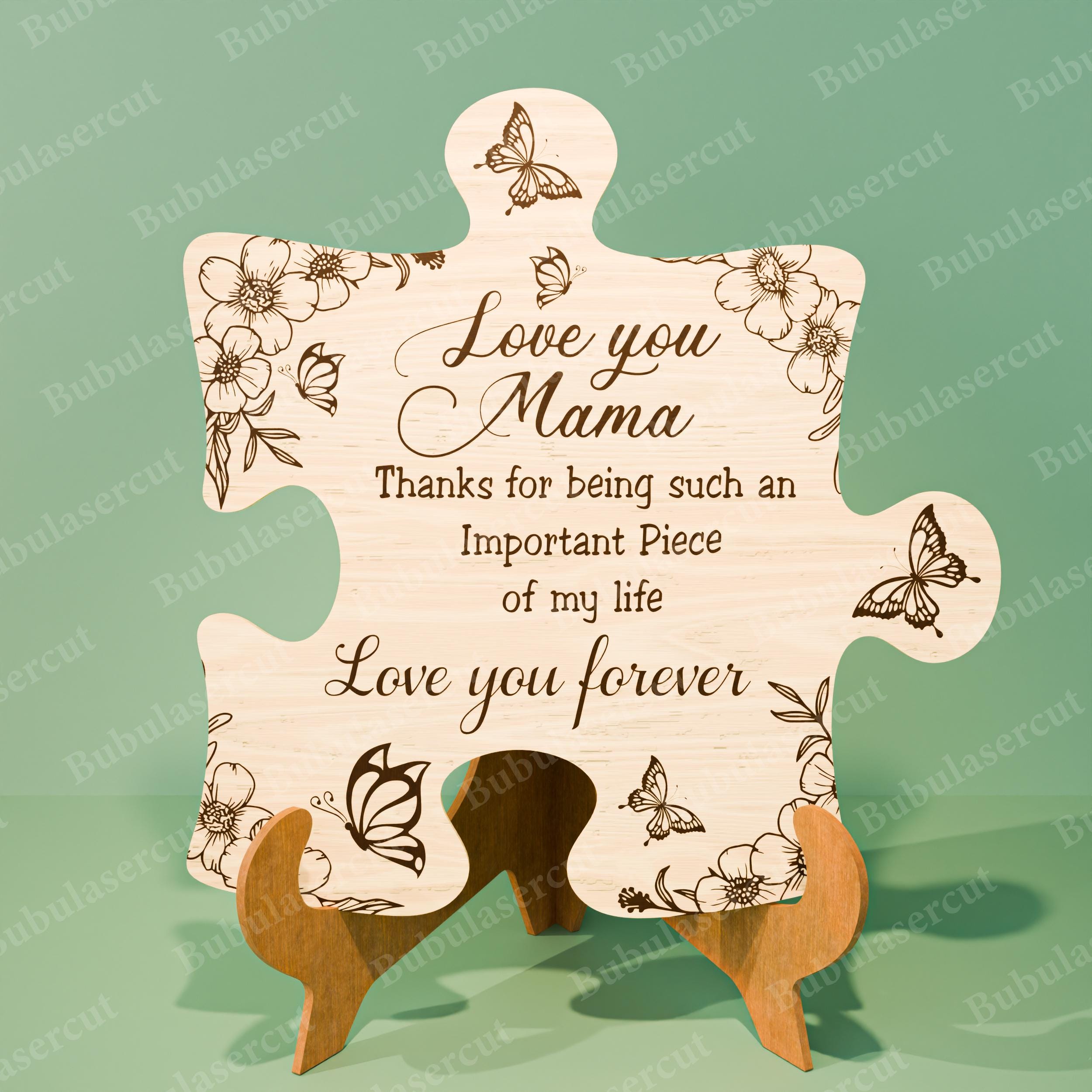 Mothers Day Puzzle Sign SVG Bundle, Mom Grandma Nana Family Puzzle ...