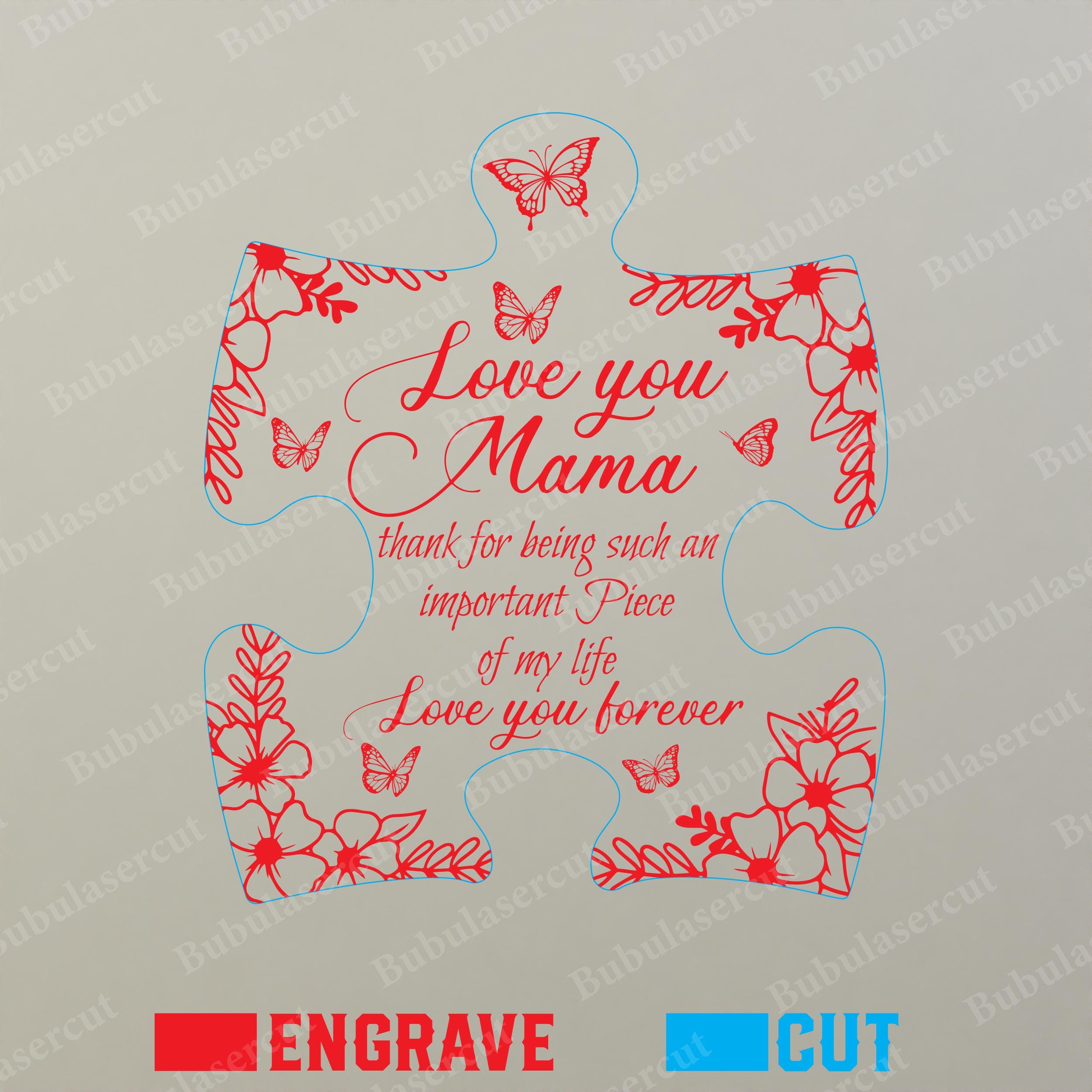 Mothers Day Puzzle Sign SVG Bundle, Mom Grandma Nana Family Puzzle ...