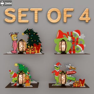 Archivo cortado a láser de linterna navideña, linterna navideña, linterna navideña SVG, lámpara con vela, decoración navideña, Feliz Navidad, P608