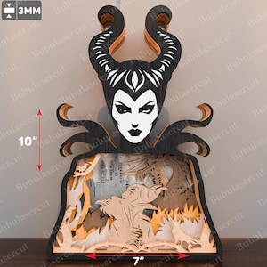 Archivo de corte láser multicapa de personajes de películas, villanos multicapa, personajes Glowforge, SVG multicapa, personajes de películas SVG, P458