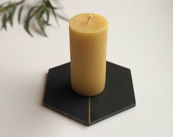 100% Beeswax Candle - Pure Beeswax Pillar // Clean Burning, Handcrafted, Local Beeswax,Honeycomb,  Hygge, Beeswax Candle, Candle