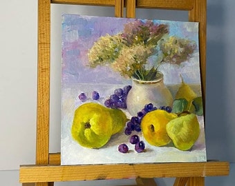 油彩画「　果物　」額入 油彩画「 果物 」額入 Amazon.co.jp: 鍋井克之/油彩 果物の絵