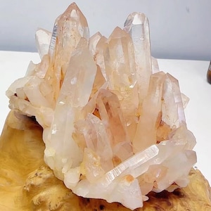 Quartz Crystal Cluster - Healing Natural Clear Quartz - Spiritual Energy Cluster for Meditation & Home Decor
