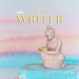 The Writer - Altar Figurine Writer Gifts Storyteller Diary Journal Daily Devotions Book of thoughts