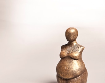 Venus of Willendorf Inspired Sculpture: Fertility Goddess Statue