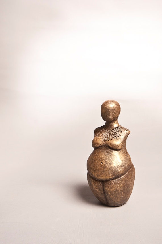 Venus of Willendorf Inspired Sculpture: Fertility Goddess Statue