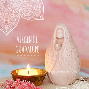 Virgen de Guadalupe - Mother Mary Our Lady Goddess Prayer Fertility Doula Midwife Sculpture Statue Altar